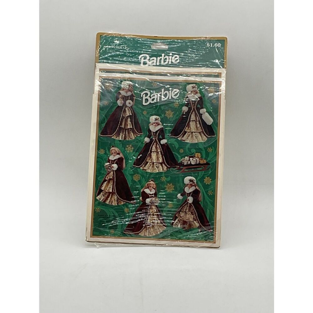 New Old Stock Barbie Holiday Sticker Sheet